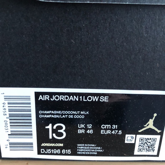 NIKE AIR JORDAN 1 LOW SE ‘EASTER PASTEL’ SNEAKERS - Picture 9 of 10